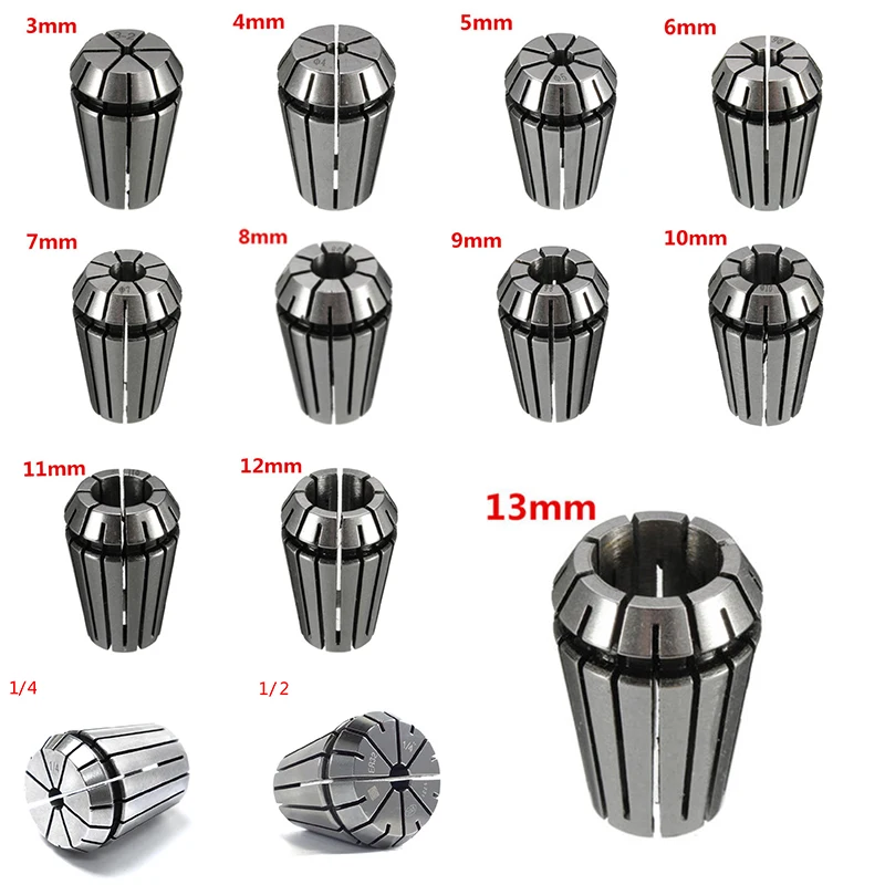 

1pc ER32 3mm -13mm 1/4 1/2 Spring Collet Chucks Tool Holder For CNC Engraving Machine&Milling Lathe