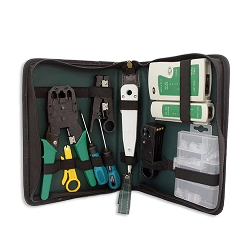 Network Wire Analyzer Tool Kit Internet Cable Tester Crimper LAN RJ45 CAT5 | Инструменты