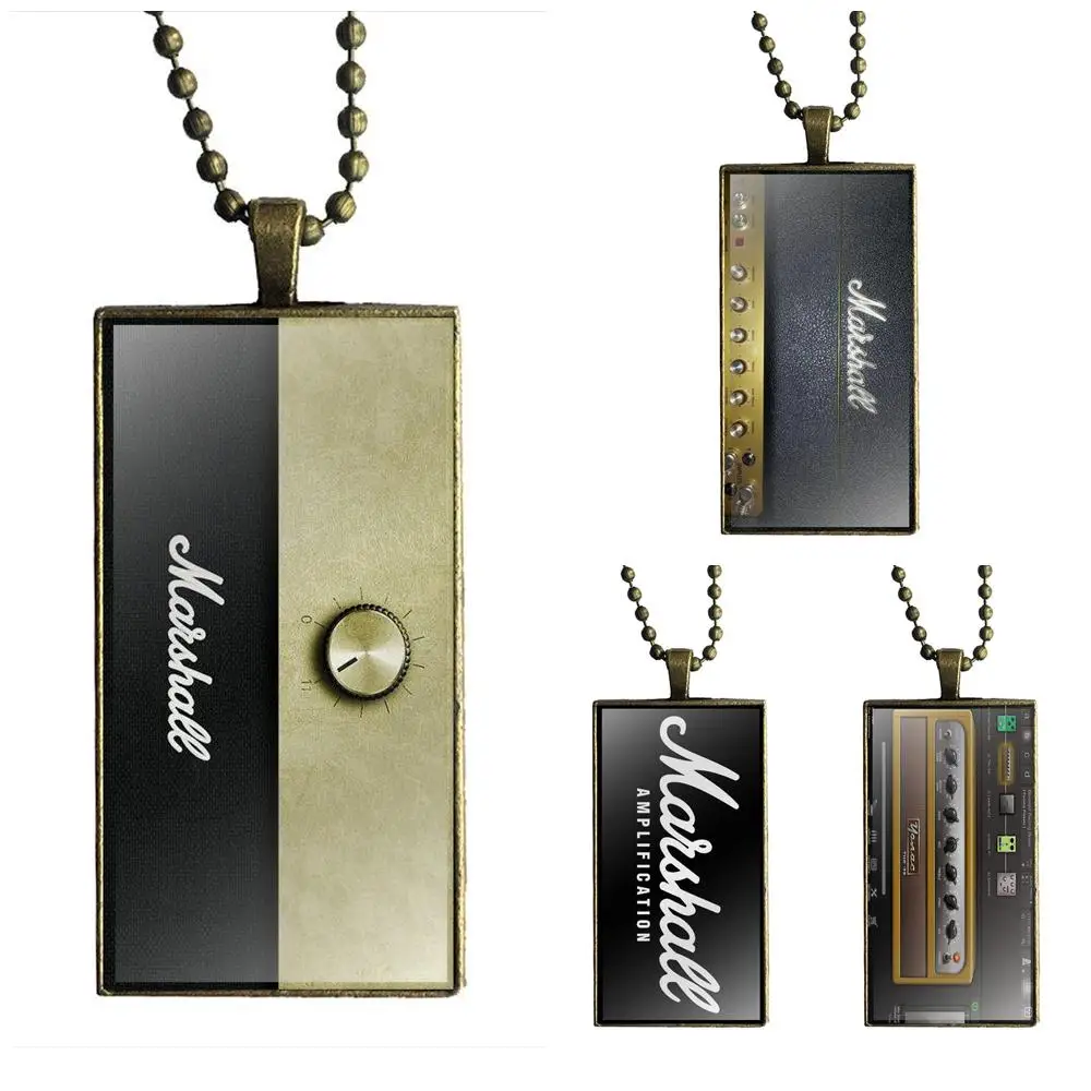 Marshall Электрический усилитель для гитары модный стеклянный кабошон кулон