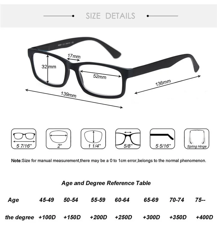Очки для чтения, Для мужчин Для женщин матовая Прямоугольная оправа для чтения модные очки ультра легкая зимняя куртка пуховик женский диоптрий+ 100 125 150 200 300 400