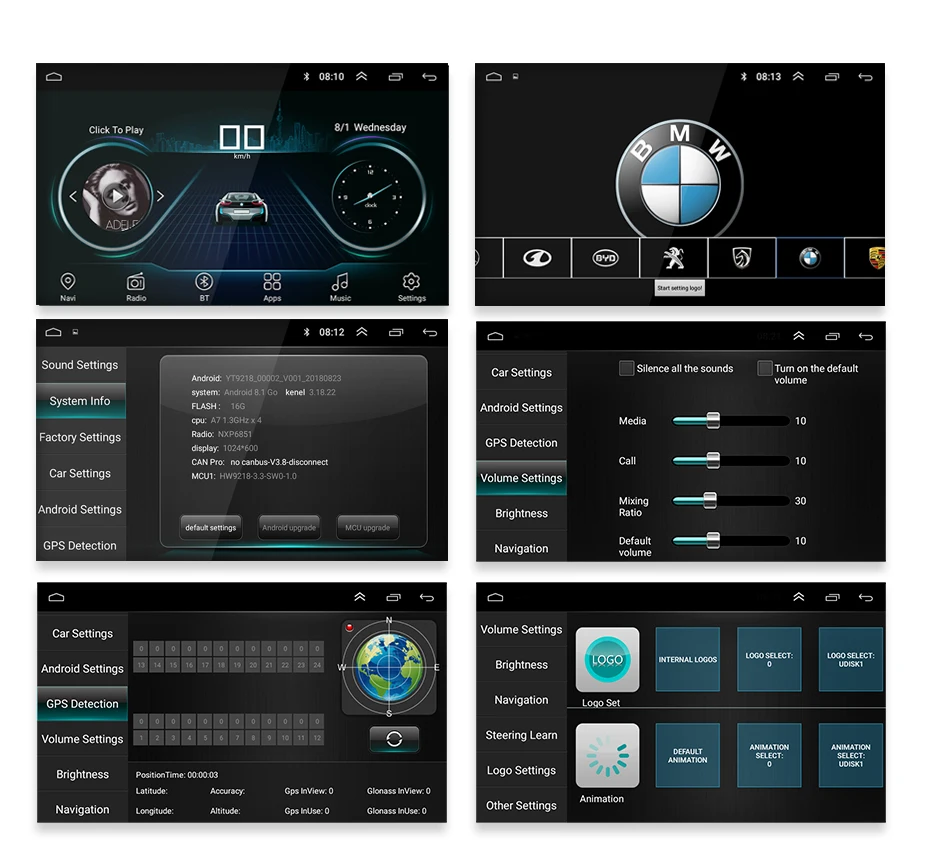 2din Car Radio Android 8.1 Universal GPS Navigation wifi Bluetooth Touchscreen Car Audio Stereo FM USB Car Multimedia MP5 Player 2din Car Radio Android 8.1 Universal GPS Navigation wifi Bluetooth Touchscreen Car Audio Stereo FM USB Car Multimedia MP5 Player