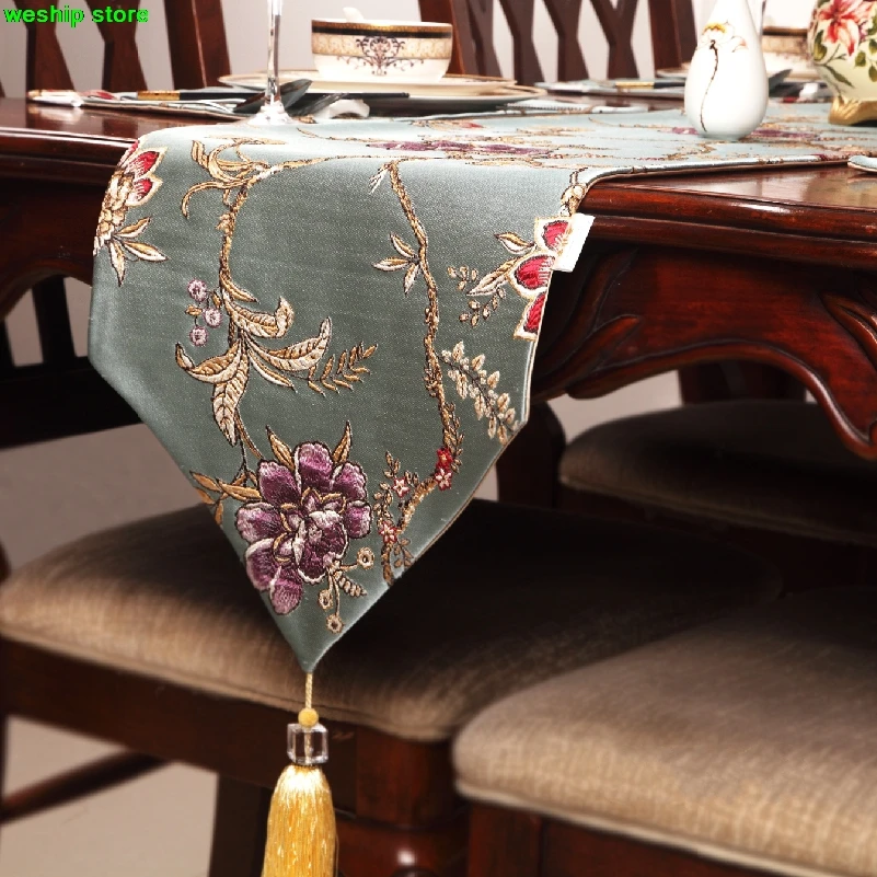 High end fashion Cloth art custom Chinese style classical Table flag Table flag The bar of the flag cover