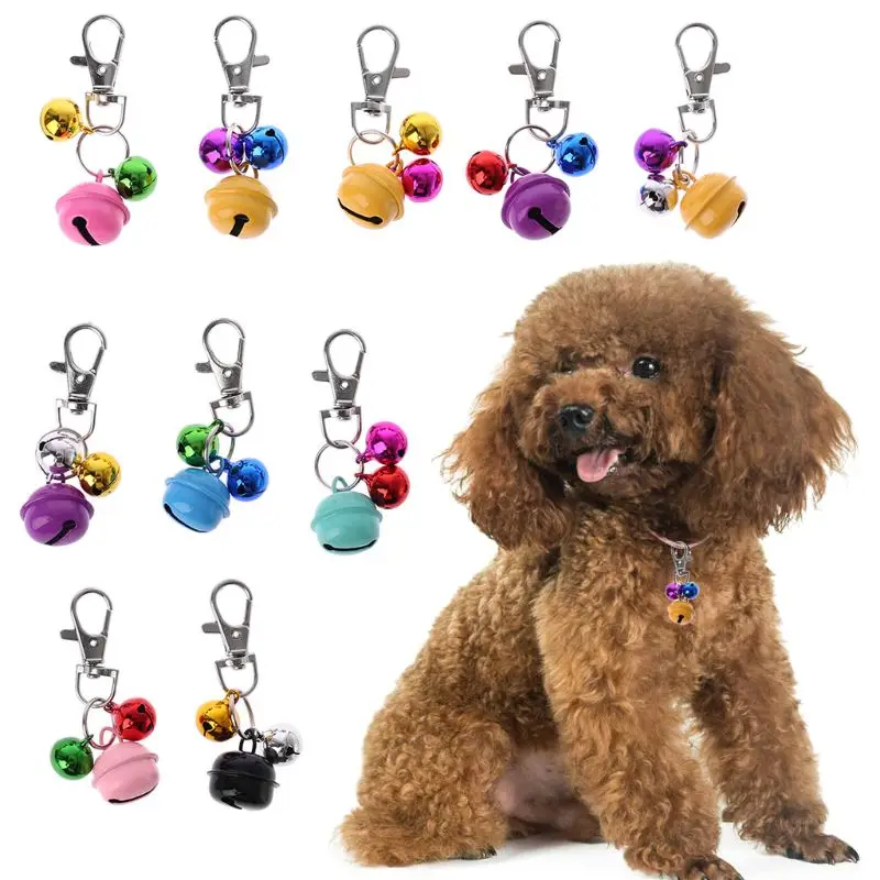 

Colorful Pet Dog Cat Collar Animal Bell Necklace Accessories For Collar Loud Bell kitten Safety