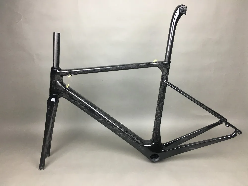 Clearance 2019 new arrival direct mount brake T1100 full matte nice marble weaves carbon road frame:frameset+fork+seatpost+headset+clmap 11