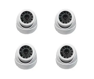 4pcs 960P 1.3MP POE Audio Dome IP Camera onvif P2P plastic night vision security