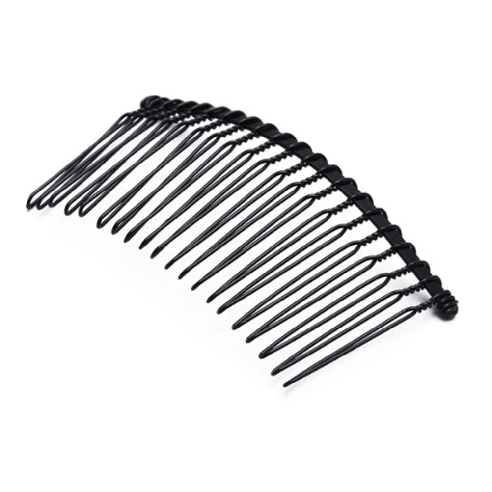 

10pcs Hair Comb Pin Vintage Accessories Iron for Women Lady DIY Hair Styling (Black)