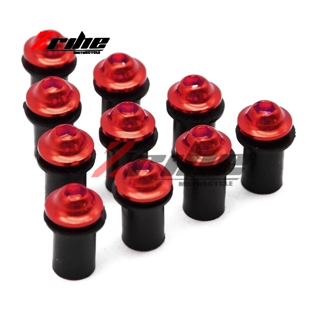 Acessórios da Motocicleta Parafuso do Pára-brisas Parafuso para Yamaha Supertenere Fz8 Xj6 Fz6 Yzf r1 r6 R6s Mt09 10x Cnc Xt1200ze Fz1 5 High Quality Automóveis e motos