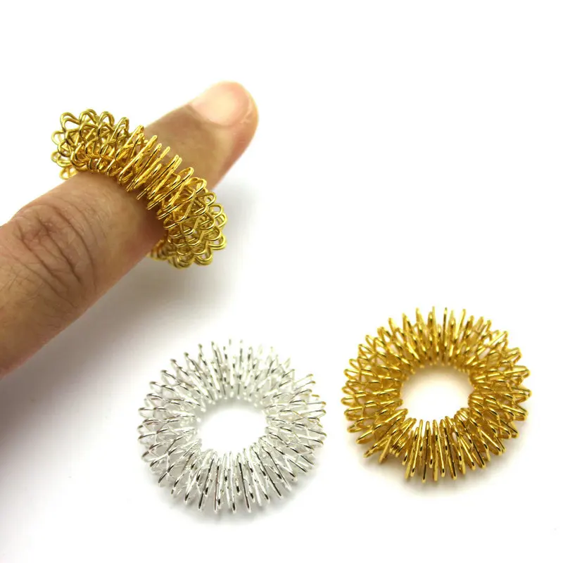 

10PCs Acupressure Increase Blood Flow Circulation Finger Massager Ring Health Tool New