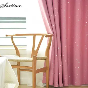 

bedroom star curtains blackout kids curtain pink curtain living room polyester drapes ready made window treatment door blinds