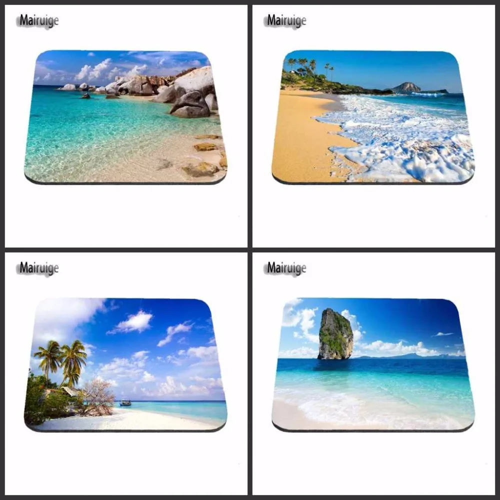 

Beautiful beaches. Water. The tree Scenery Mouse Pad Size Decorate Your Desk Non-Skid Rubber Pad 22*18cm and 29*25cm and 20*25cm