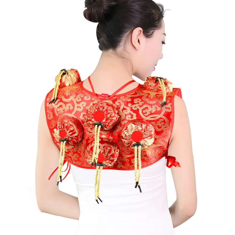 

SHARE HO Red Velvet Moxa Box Chinese Moxibustion Therapy Women Gynaecopathia Moxa Sticks Burner Stainless Steel Moxibustion Box