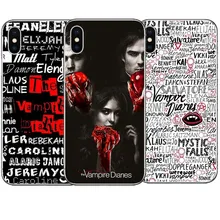 Жесткий пластиковый чехол с дневниками вампира для iPhone 6 6 s Plus 7 XR XS Max 8 8 Plus 5S SE X 10 чехол Coque Capa