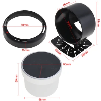 

60MM 12V 9 x 1000 RAM 64 Backlights LED Electrical Car Tacho Gauge Meter Tachometer with Speed Sensor Suitable for Car