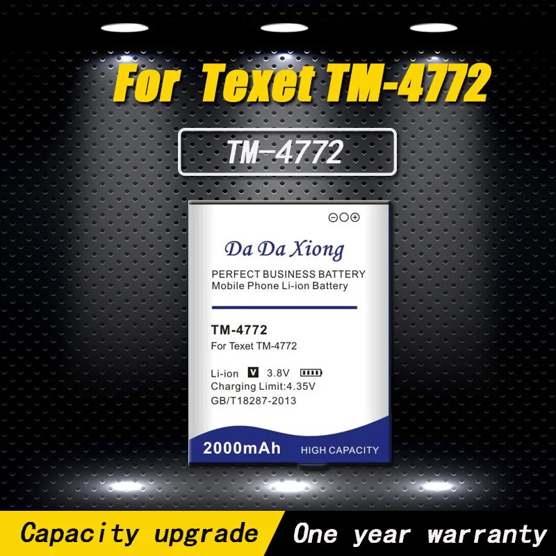 

High quality 2000mAh TM-4772 Battery for texet Phone Bateria