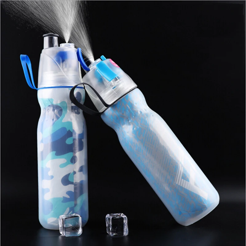 590ML Water Bottle Sport Spray Bottle Moisturizing Cycling Sports Gym