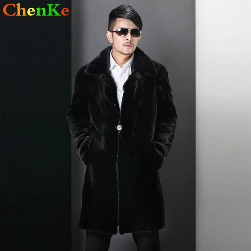 Chenke Manteau De Fourrure Pour Hommes Manteau D Hiver En Fausse Fourrure De Grande Taille Vestes De Parka Pour Hommes Manteaux Longs En Cuir Avec Col Manteau En Fourrure Homme Aliexpress