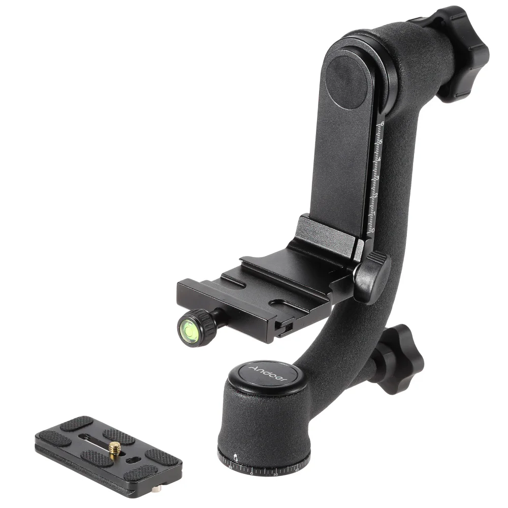 

Photo Studio Accessories BEIKE BK-45 Professional Gimbal Tripod Head for Camera Telephoto Lens Quick Release Plate 360