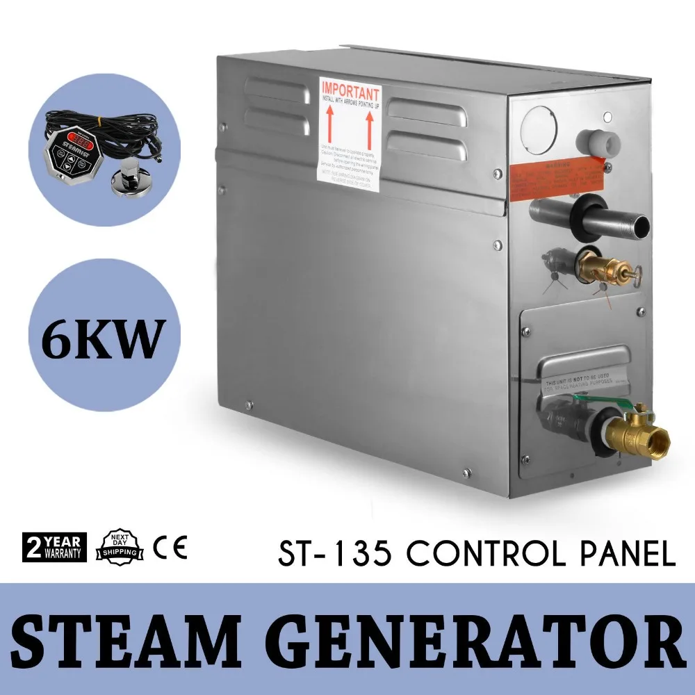 

Brand New 6 KW Steam Generator Shower 220V Sauna Bath Home Spa