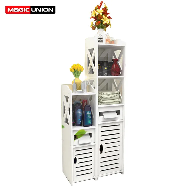

Magic Union Bathroom Storage Shelf Corner Multi-layer Storage Rack Toilet Washbasin Storage Shelf Plants Sundries Cabinet Racks