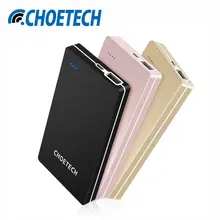 Power Bank 10000mAh for iPhone CHOETECH External Battery Portable Mobile Phone Charger Powerbank for Samsung Galaxy S8 Poverbank