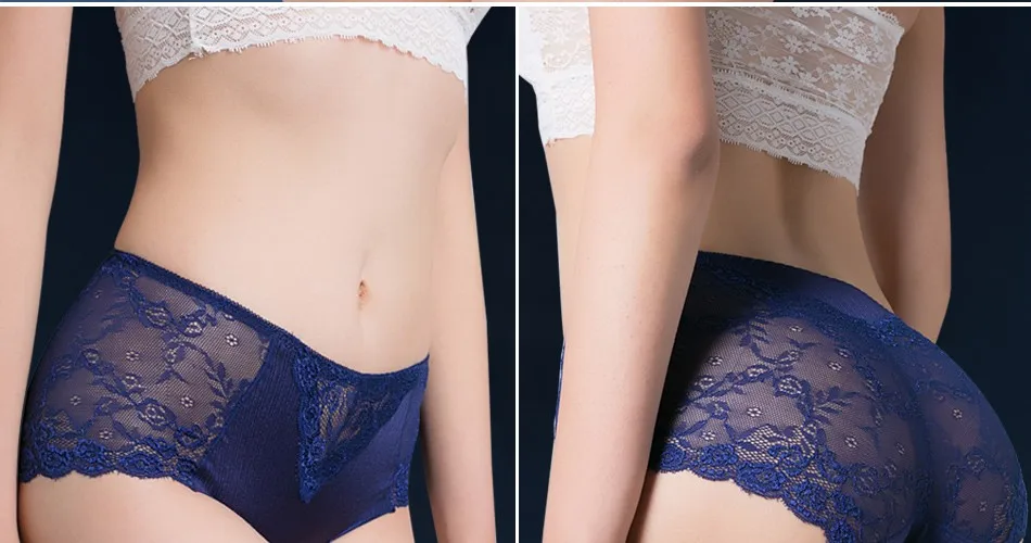 Underwear Women Cotton Panties Sexy Lace Lingerie Hollow Briefs Seamless Bragas Calcinha Intimates Underpants Plus Size Ropa 14