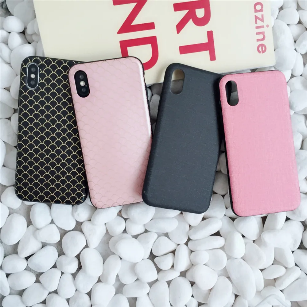 

Matte TPU Mobile Phone Case For iPhone 6 6S 8 7 Plus Coque Simple Design Stylish Back Cover For iPhone XR XS Max X Cases Fundas