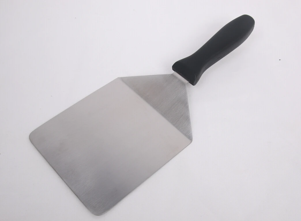 GZZT 19cm Pizza Shovel Pizza Turner Stainless Steel Blade+Black PP Handle Suitable for 6"-8" Pizza Home Kitchen Tool