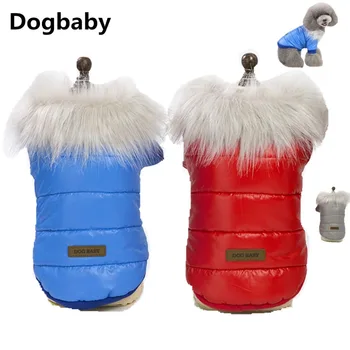 

FK59 New Winter Pet Dog Clothes Warm Puppy Dog Cats Down Jacket Waterproof Coat Hoodies for Small Yorkie Winter Dog Clothing
