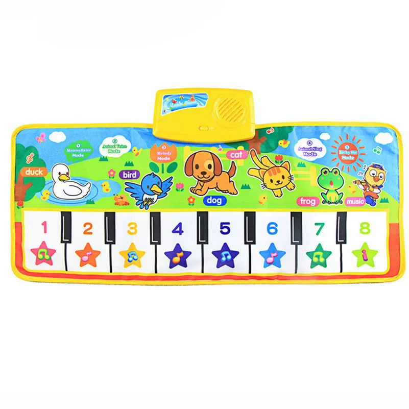 1PC New Touch Play Keyboard Musical Music Singing Gym Carpet Mat Best Kids Baby Gift toys for child