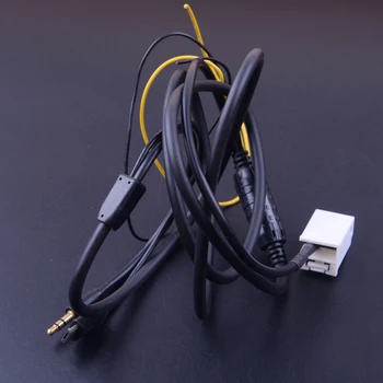 

beler3.5mm Jack Aux Audio Cable Adapter Fit for Peugeot 307 408 308 Citroen Sega C2 C5 2007 2008 2009 2010 2011 2012 2013-2017
