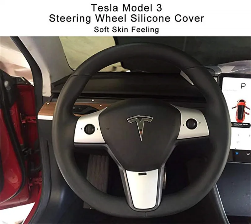 Обмотка для салона автомобиля наклейки на приборную панель чехол руль Tesla Model 3
