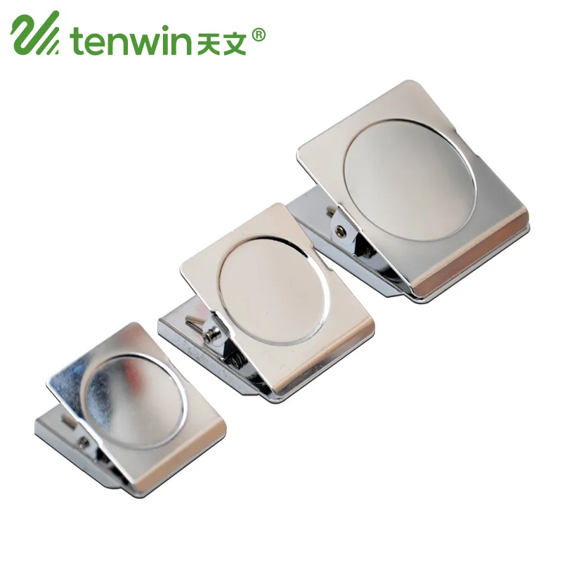 

3 pcs/lot 31mm Magnetic Bulldog Clip Invoice Folder Shaped Paper Clips Metal Clamps Binder Clip Photo Holder School Supplies