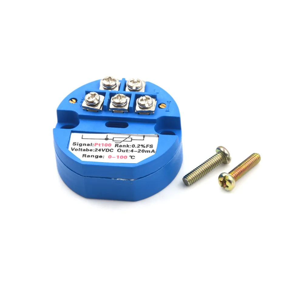 

1Pcs 0-100 Celsius Temperature PT100 SBW Module 4-20MA Isolated Sensor Y103 SBW Temperature Sensor Transmitter Module