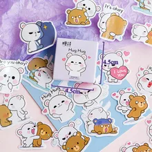 45 шт./кор. мультфильм Rilakkuma Стикеры Kawaii наклейки "медведь" Скрапбукинг для дневник, фотоальбом украшения пуля журнал Стикеры s