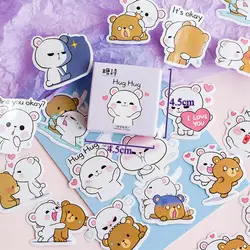 45 шт./кор. мультфильм Rilakkuma наклейки Kawaii Наклейки "медведь" Скрапбукинг для дневник, Фотоальбом украшение пуля журнал стикер s