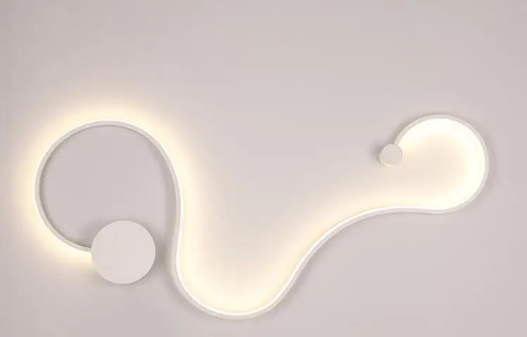 Wooights Скандинавский современный потолочный светильник светодиодный светильник для спальни прохода коридора прикроватный потолочный светильник Serpent светодиодный настенный светильник - Цвет корпуса: Style C