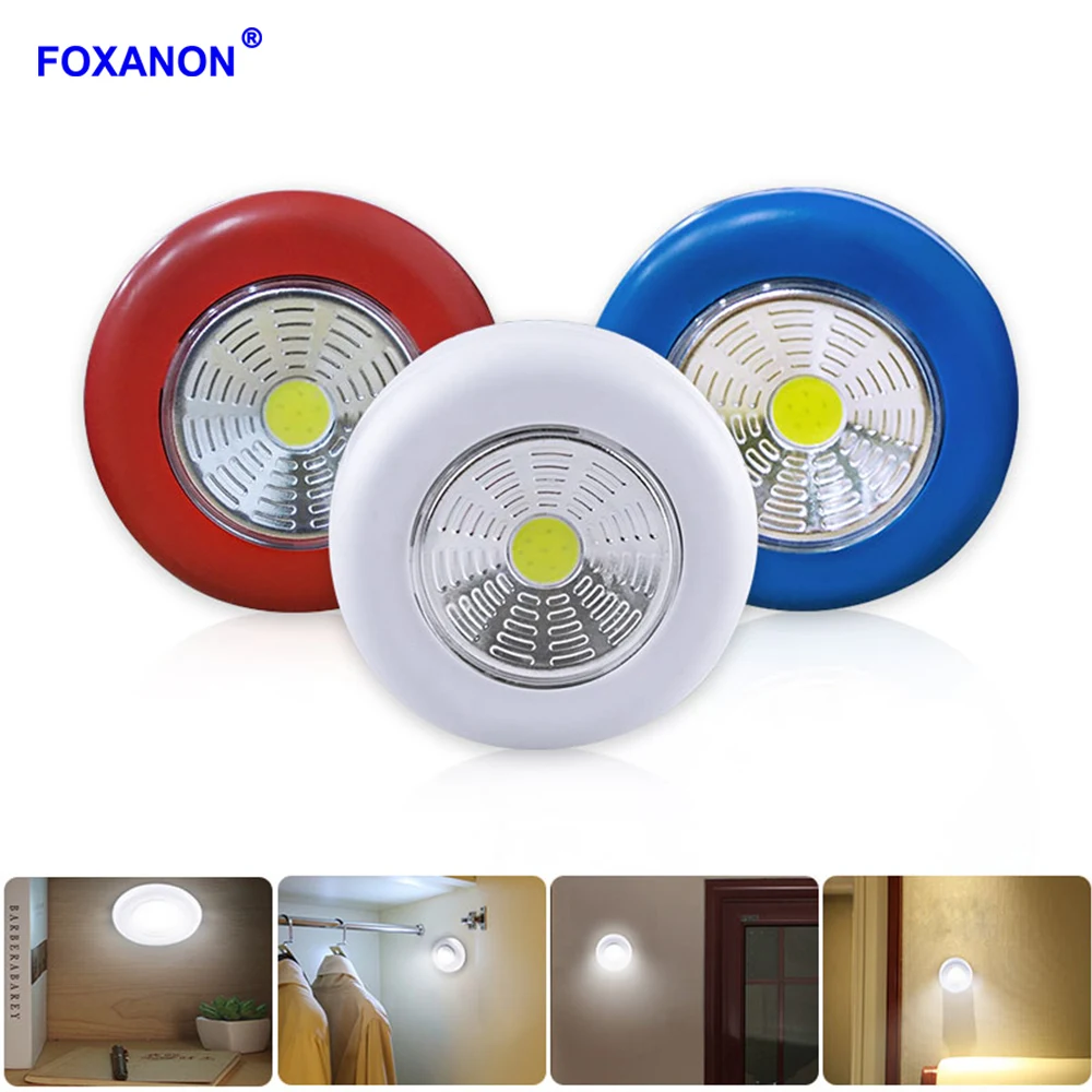 Foxanon COB عصا led لمسة ضوء تحت الكابين المطبخ غرفة نوم الجدار مصباح الممر درج مصباح الليل الأبيض مصابيح تدار ببطارية Foxanon COB عصا led لمسة ضوء تحت الكابين المطبخ غرفة نوم الجدار مصباح الممر درج مصباح الليل الأبيض مصابيح تدار ببطارية