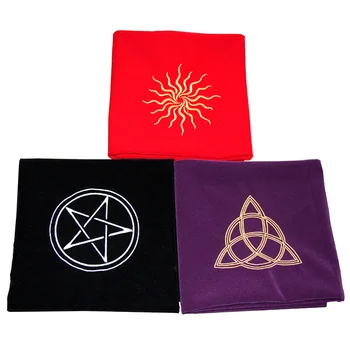 

3 Kinds Tarot Tablecloth 60*60cm High Quality Velvet Beautiful Pattern Game Tarot Board Game Accessories