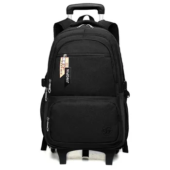 

Children School Bags Kids boys girls Trolley Backpack Rolling Travel Luggage Book Bags Wheeled Schoolbag