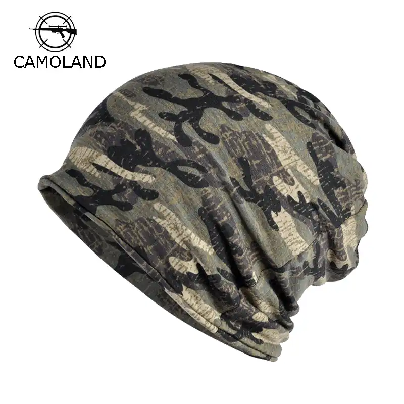 camouflage beanie hat