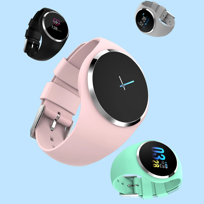 Koop Vrouwelijke Fitness Smart Horloge Vrouwen Running Reloj Hartslagmeter Bluetooth Stappenteller Touch Intelligente Sport Horloge voor Hardlopen