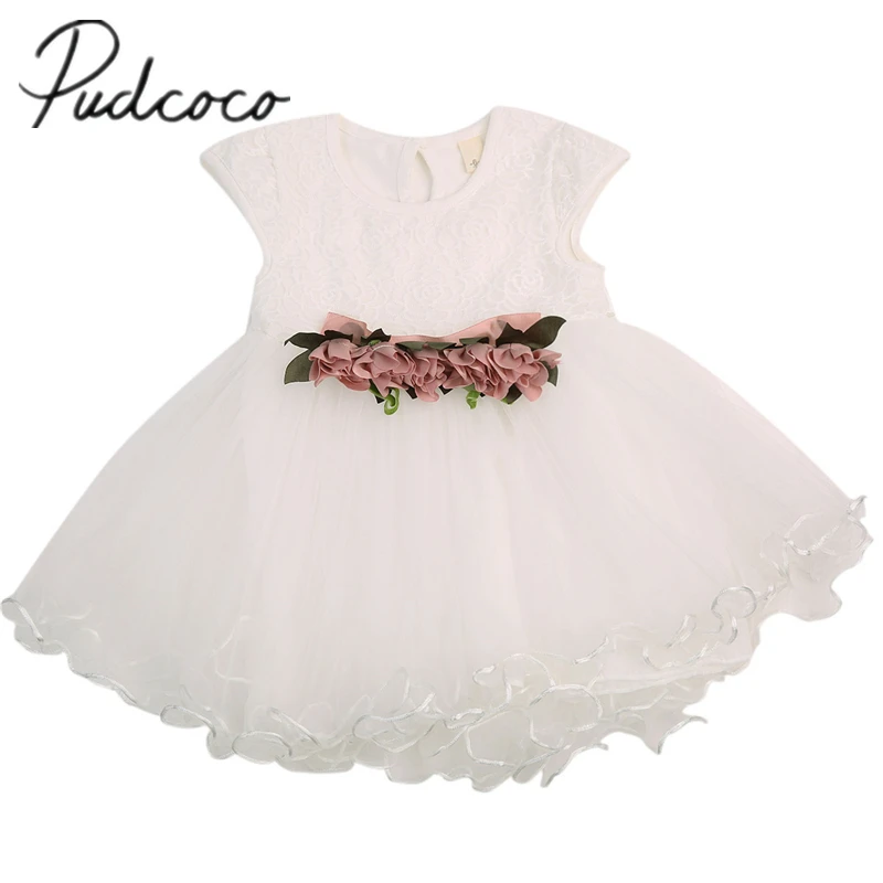 Новинка 2017 года модное летнее платье с цветочным рисунком для маленьких девочек