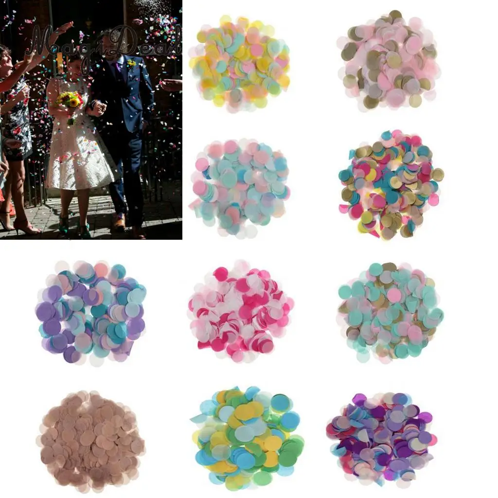 30g Round Tissue Paper Throwing Confetti Party Wedding Table Decoration