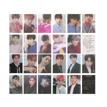 

Youpop KPOP WANNA ONE I PROMISE YOU Album Photo Card Hip Hop Self Made Paper Cards Autograph Photocard XK535