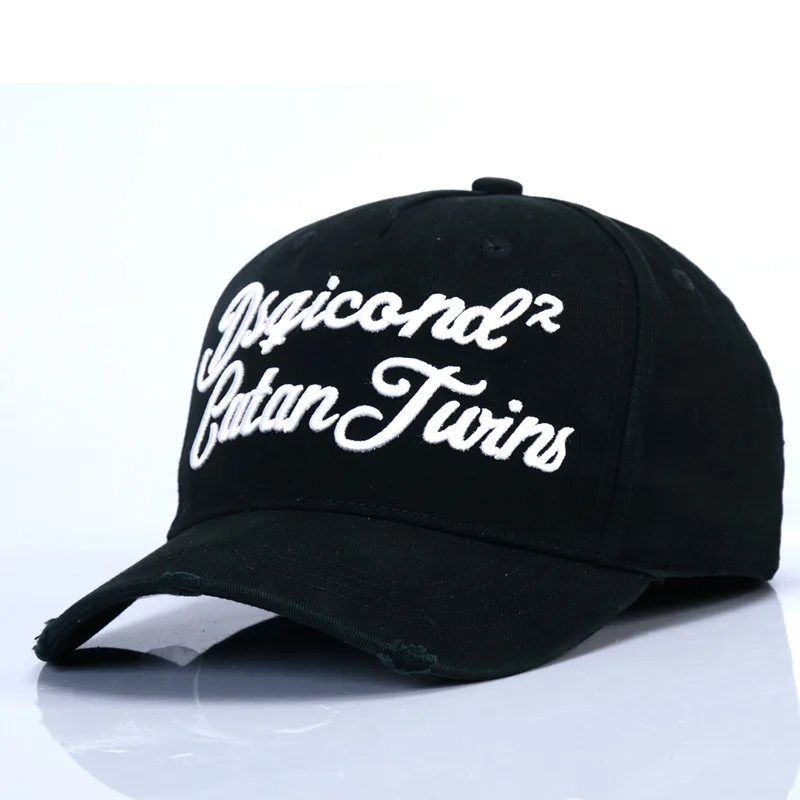 DSQICOND2 хлопковая бейсбольная кепка s буквы DSQ Muts Boina Черная кепка для мужчин и женщин Bone Masculino индивидуальный дизайн капот Homme Dad головные уборы