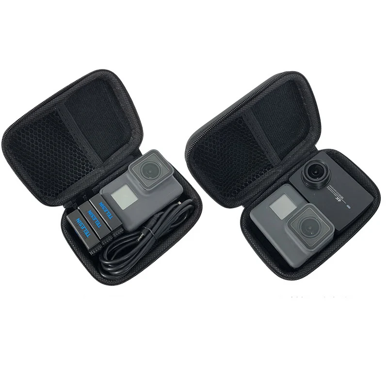

TLDGAGAS Mini Bag Portable Shockproof Storage box Compact waterproof Case Headset bag purse zipper packet affordable camera bag
