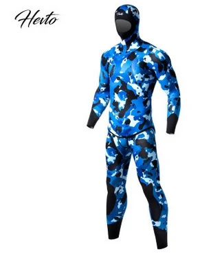 Mens Wetsuits Jumpsuit Full Body 5mm Neoprene Hooded Wet Suit Swimming Suit  for Water Sports Kayaking Snorkeling - AliExpress