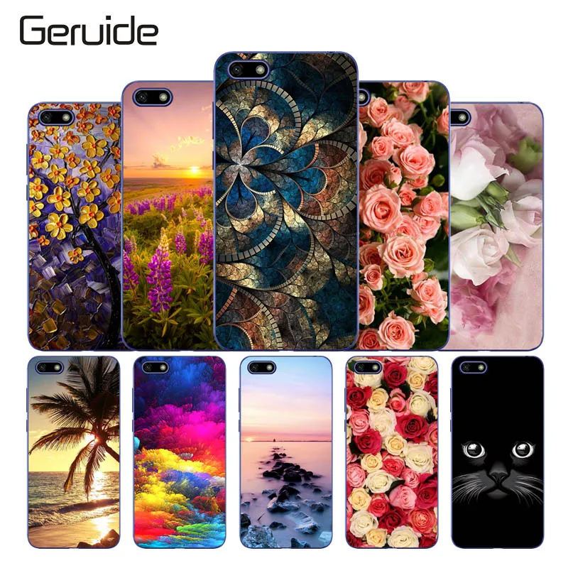 

For Huawei Y5 2018 Case Cover Silicone TPU 3D Printing Funda for Huawei Y5 Prime 2018 / Honor 7A 4.45" Case Cover Coque honor 7a