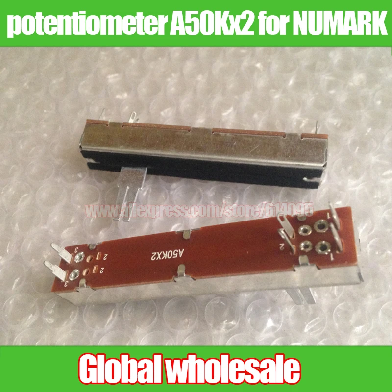 2 шт. прямой потенциометр A50Kx2 20A6 для цифры M2 DM2050 DM1050 / play disc players mixer потенциометр|fader
