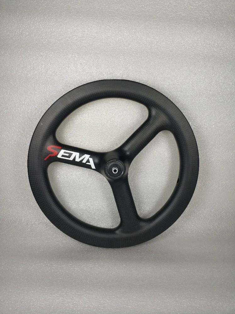 Sema 14inch 254 3 spoke carbon rim T700 carbom fibre v brake system kids balance bike carbon rim 3K/UD/12k multi-purpose